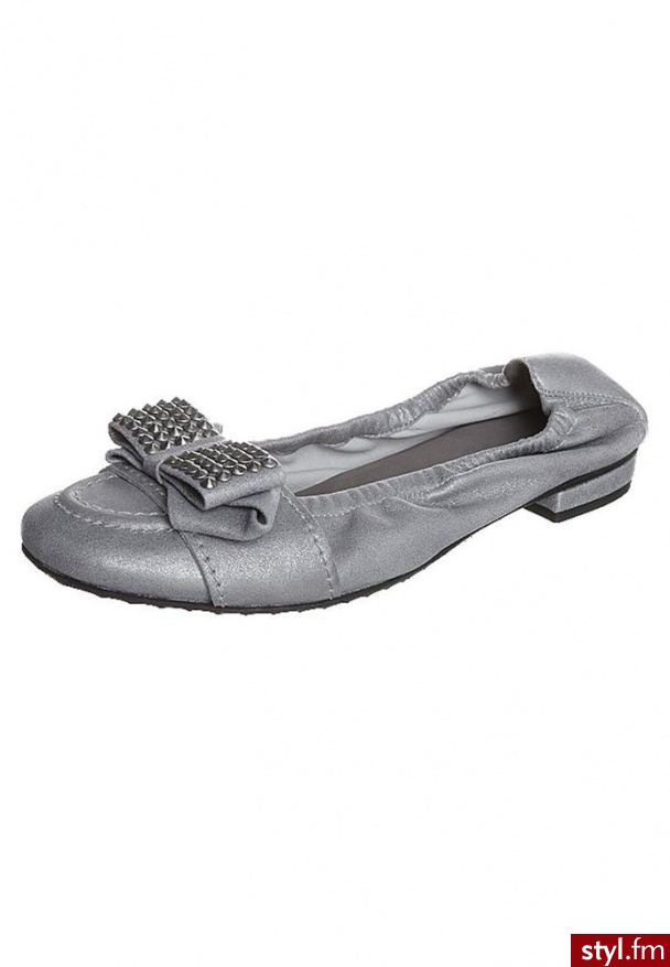 Kennel + Schmenger Baleriny srebrny - Balerinki Buty Moda