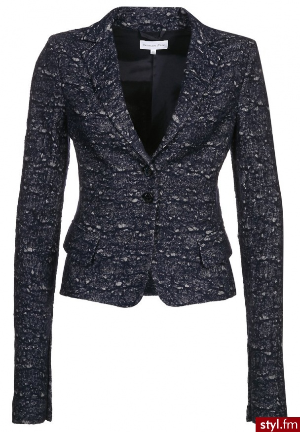 Patrizia Pepe Żakiet niebieski (8J0045 AS31) - Marynarki i żakiety Okrycia Moda