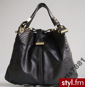 Jimmy Choo Alex Black Leather. Pobrano ze strony: http://www.allegro.pl/item963503718_jimmy_choo_alex_black_leather.html - Pozostałe Torebki Moda