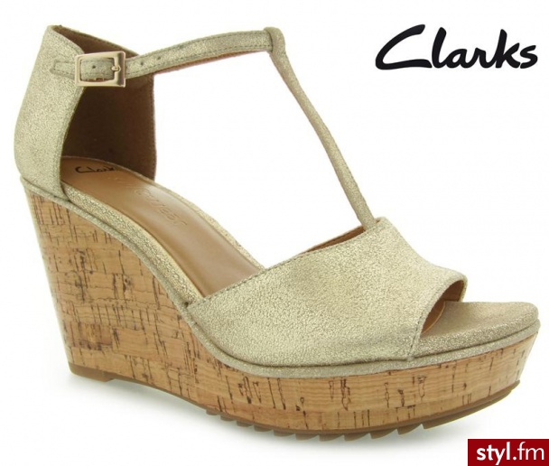 Clarks Scent Flower Metallic - Koturny Buty Moda