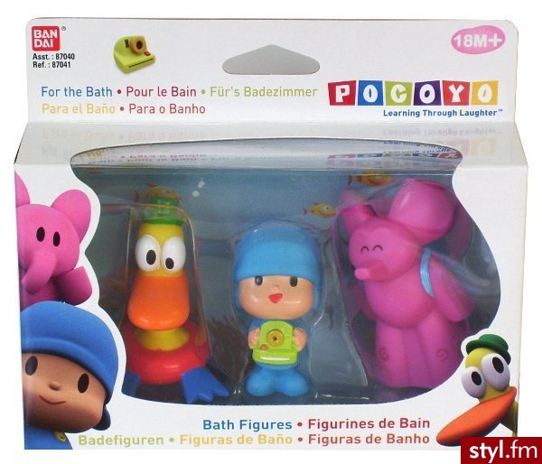 Bandai Pocoyo 3W1 Zabawki Do Kąpieli 87040 - Dziecko