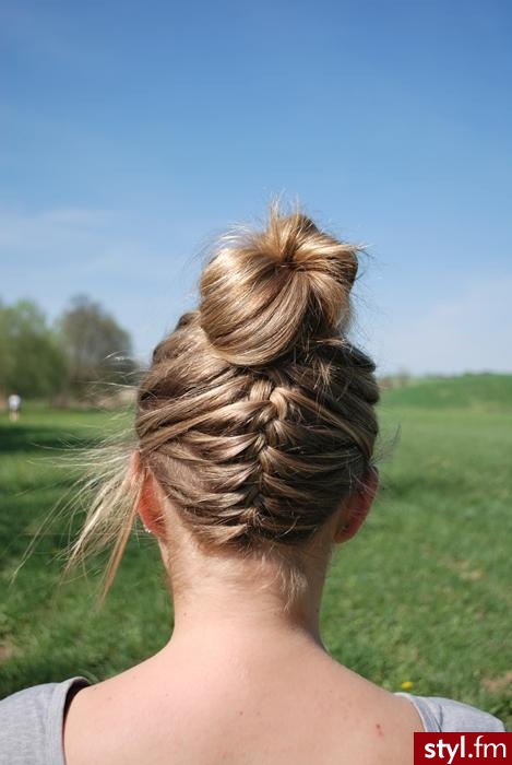 Blond Warkocze Proste Na co dzień Średnie Fryzury