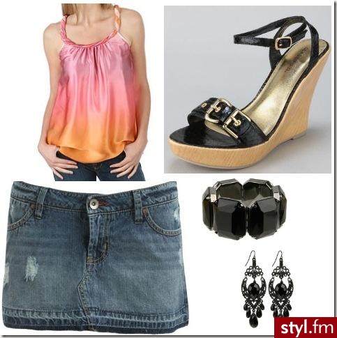 top - $29.98;

spódniczka - $15;

buty- $14.50;

bransoletka - $6.80;

kolczyki - $4.80 - Styler