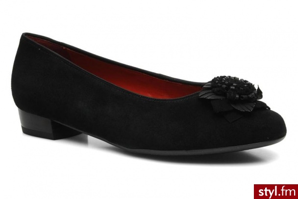 ARA BALERINKI Czarny - Balerinki Buty Moda