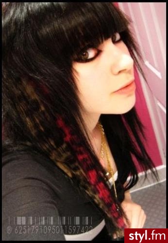 EMO Alternatywne Średnie Fryzury