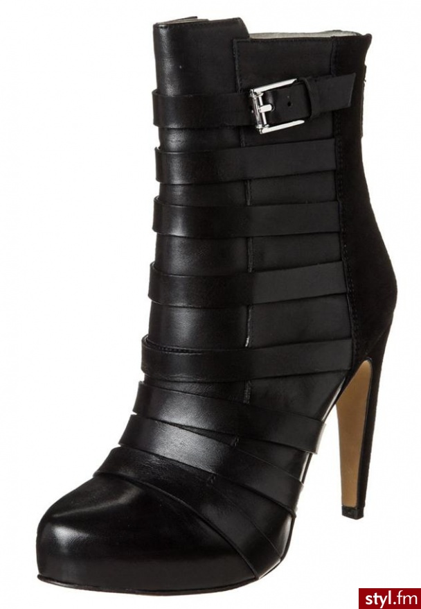 SAM EDELMAN BOTKI NA OBCASIE CZARNY (Kendrix) - Botki Buty Moda