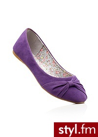 Bonprix Baleriny lila 961097_22169 - Balerinki Buty Moda