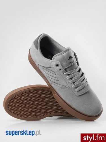 Emerica BUTY LIVERPOOL (GRY/GUM) 44 Odcienie szarości i srebra Skate - Pozostałe Buty Moda