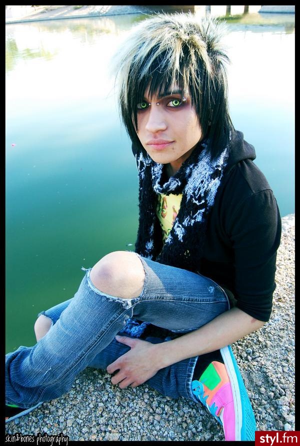 EMO Alternatywne Średnie Fryzury