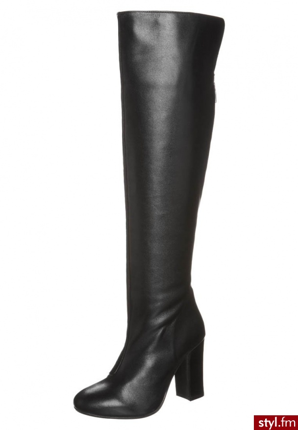 Buffalo Kozaki na obcasie czarny (TM 103) - Kozaki Buty Moda