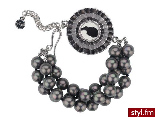 Bransoletka z czarnymi perełkami od Lulu Guinness - 95 GBP - Pozostałe Dodatki Moda
