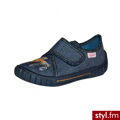Superfit Boys Kapcie AUTO ocean - Pozostałe Buty Moda