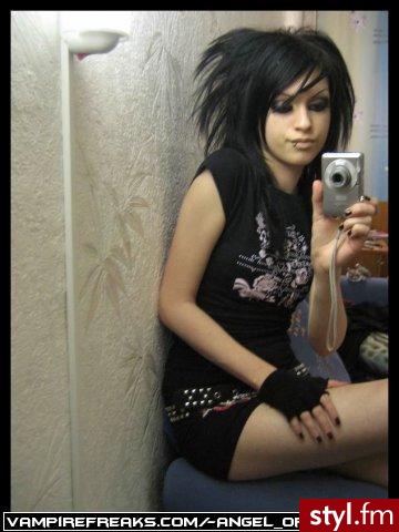 EMO Alternatywne Średnie Fryzury