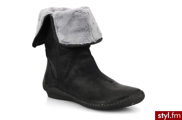 Khrio PÓŁBUTY I BOTKI RAYNI BY (CZARNY) (Czarny) - Botki Buty Moda