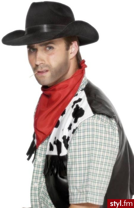 Kapelusz kowboja - czarny 25626 - Nakrycia głowy Dodatki Moda