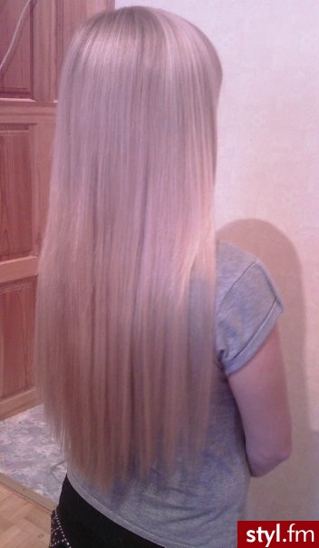 Blond Rozpuszczone Proste Na co dzień Długie Fryzury
