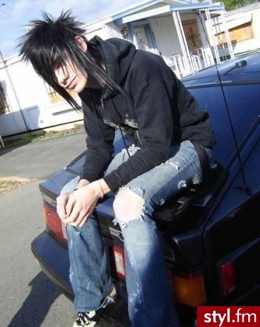 EMO Alternatywne Średnie Fryzury