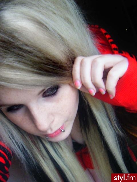 EMO Alternatywne Średnie Fryzury