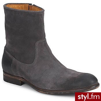 Atelier Voisin BUTY BADICE Czarny Granat Kozaki Trzewiki - Kozaki Buty Moda
