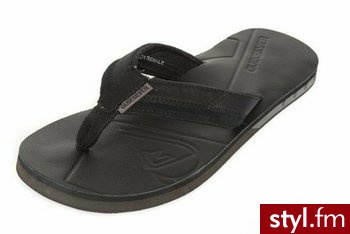 Quiksilver Klapki męskie HIATUS czarne roz.45 - Klapki Buty Moda