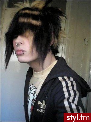 EMO Alternatywne Średnie Fryzury