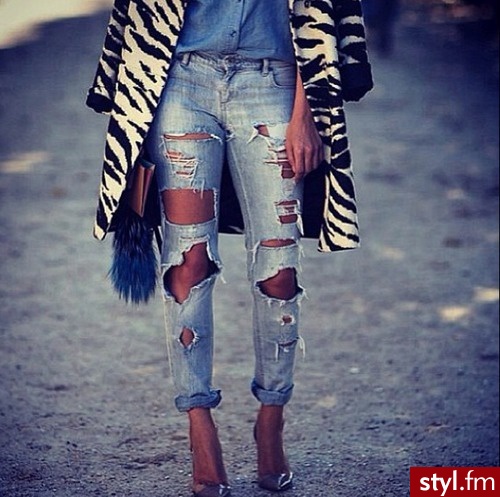 Jeansy Spodnie Moda