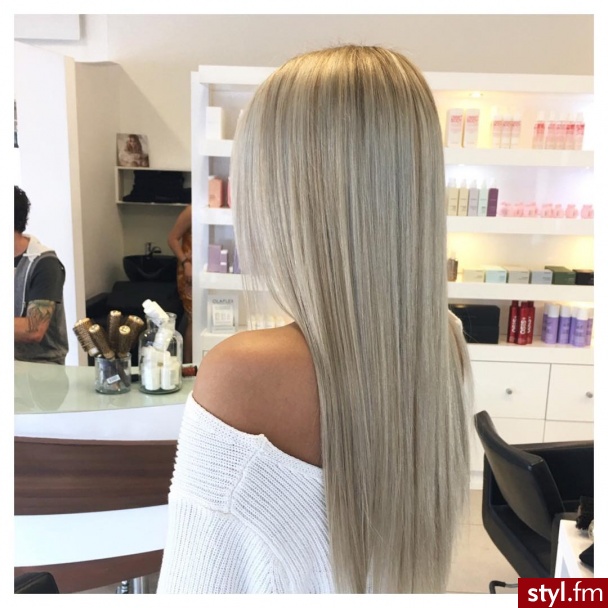 Blond Rozpuszczone Proste Na co dzień Długie Fryzury