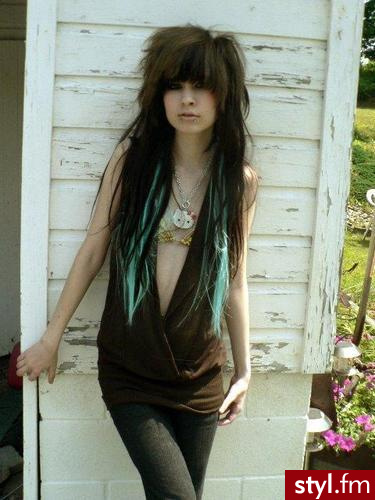 EMO Alternatywne Średnie Fryzury
