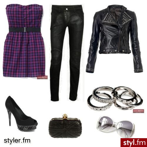 dziki fiolet. zestaw na randke lub wieczorne wyjście ze znajomymi :) - Styler
