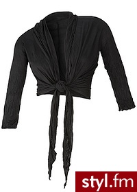 Bonprix Bolerko czarny 952390_6302 - Marynarki i żakiety Okrycia Moda