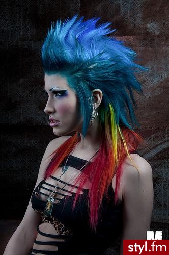 Punk Rock Alternatywne Średnie Fryzury