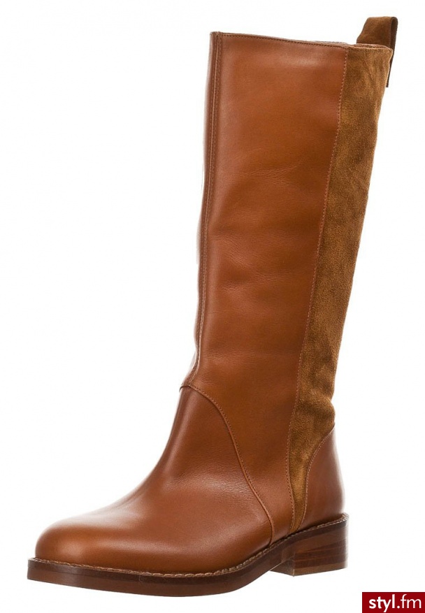 Zalando Collection Kozaki brązowy - Kozaki Buty Moda