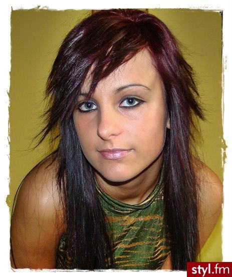EMO Alternatywne Średnie Fryzury