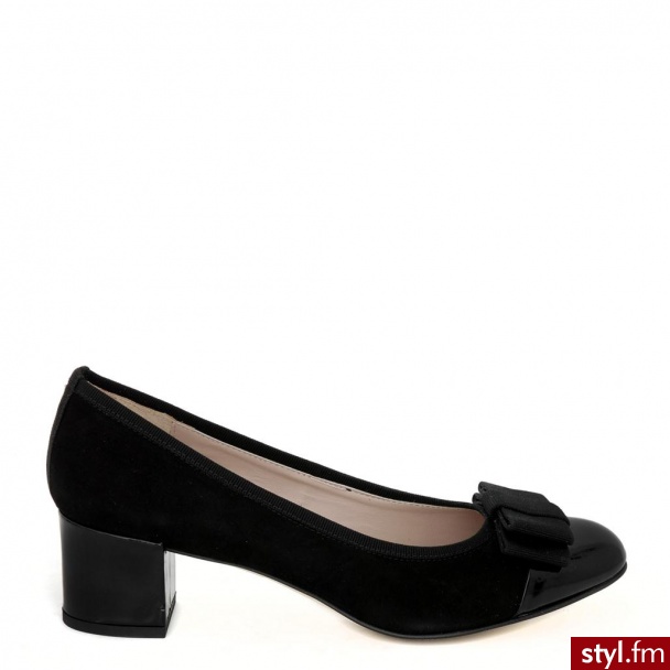 Venezia CZÓŁENKA 5019 Z+V NERO - Czółenka Buty Moda