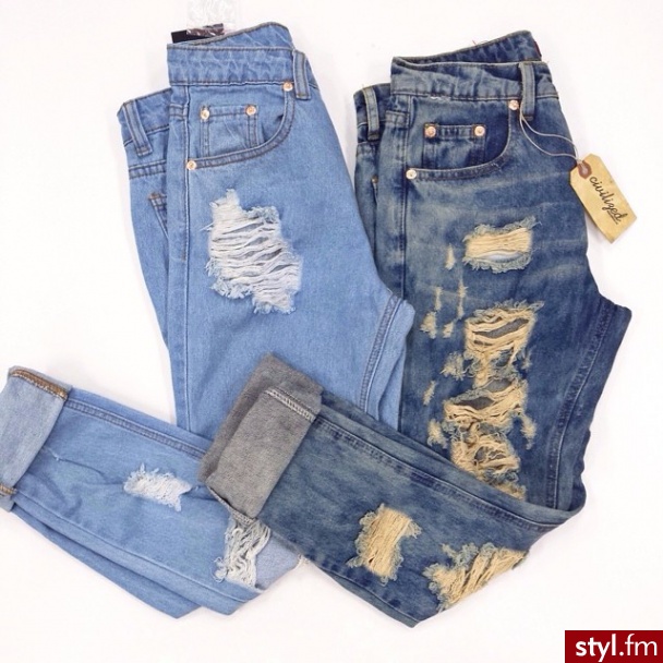 Jeansy Spodnie Moda