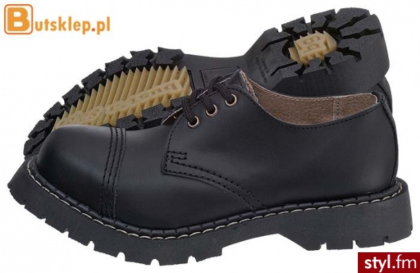 Bustagrip BUTY MĘSKIE PÓŁBUTY (BG1-0310B) (Czarny) - Półbuty Buty Moda