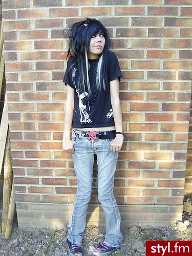 EMO Alternatywne Średnie Fryzury