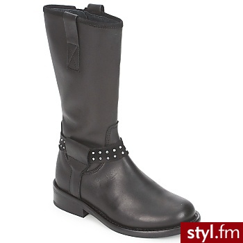 Hip Buty Dziecko Grabi Black - Kozaki Buty Moda