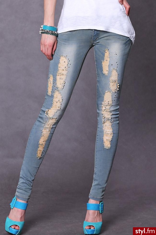 Jeansy Spodnie Moda