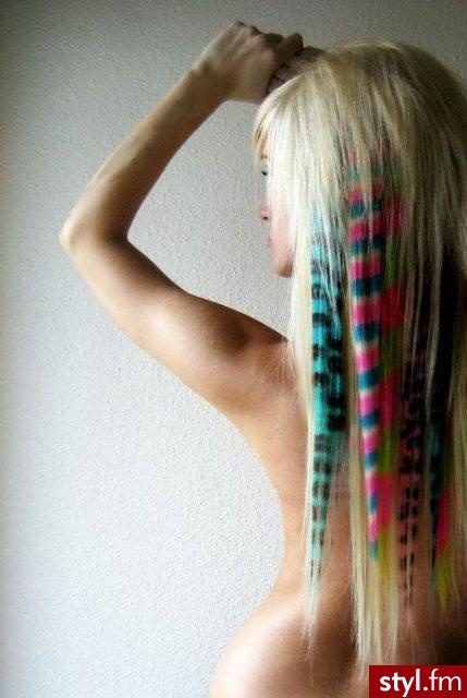 Blond EMO Alternatywne Długie Fryzury