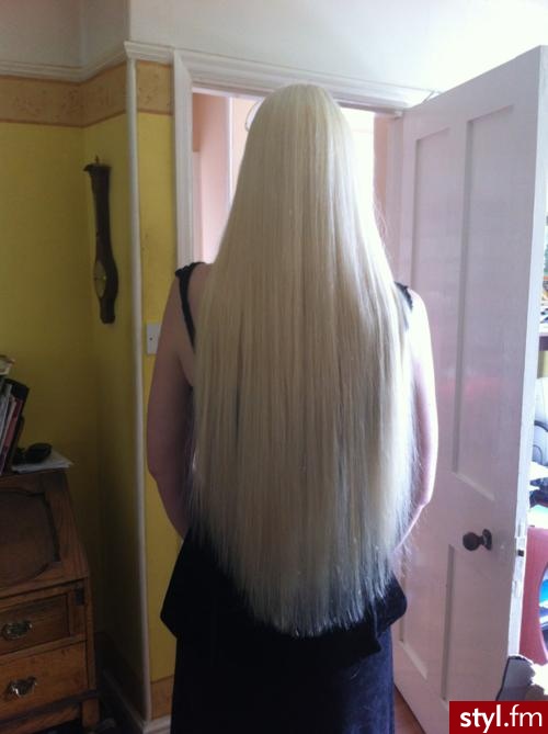 Blond Rozpuszczone Proste Na co dzień Długie Fryzury