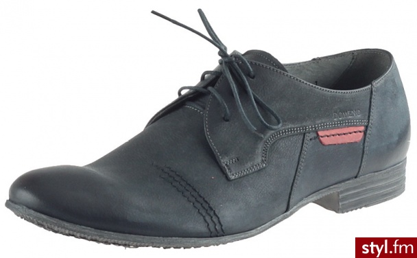 Domeno Półbuty 2365 Czarne N474 (Czarny) - Półbuty Buty Moda