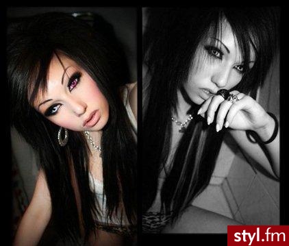 EMO Alternatywne Średnie Fryzury