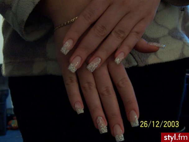 Autor: ulesia Paznokcie ślubne. Autor: <b>ulesia</b><br /> - Paznokcie