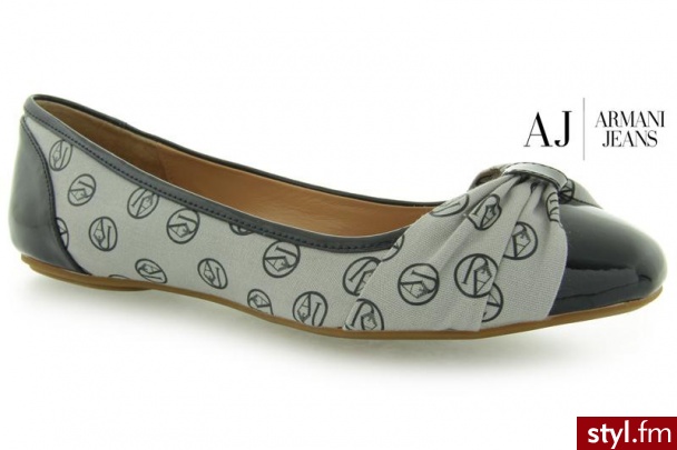 Armani Jeans T5542 J6 50 BLUE - Balerinki Buty Moda