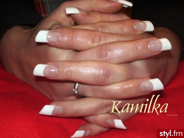 Autor: onaaa białe skosy. Autor: <b>onaaa</b><br /> - Paznokcie