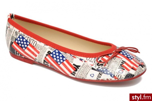 Coco et abricot Balerinki G2 Toile W by (Multikolor) - Balerinki Buty Moda