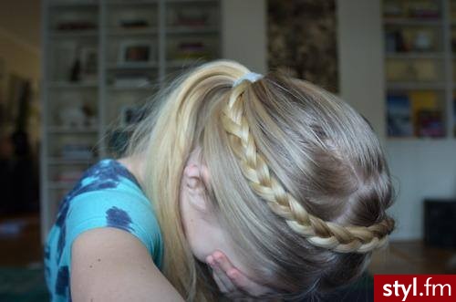 Blond Warkocze Proste Na co dzień Długie Fryzury