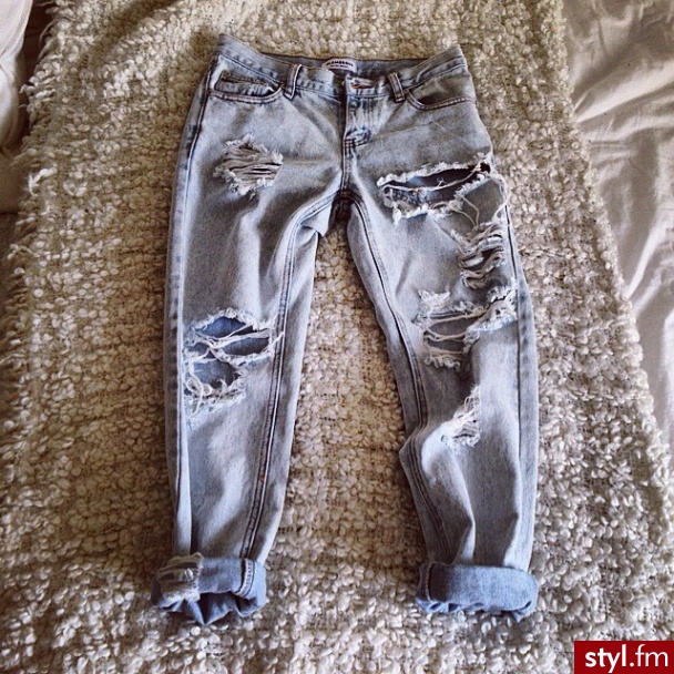 Jeansy Spodnie Moda
