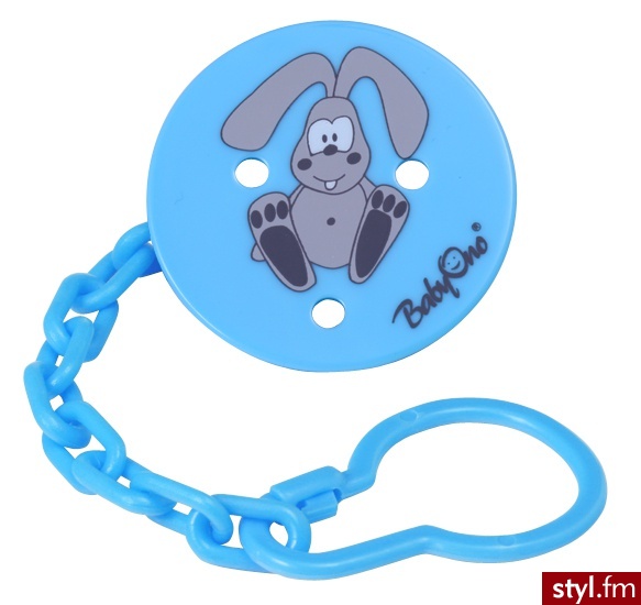 BabyOno Łańcuszek Do Smoczka Okrągły Babyono Niebieski - Łańcuszki Biżuteria Moda